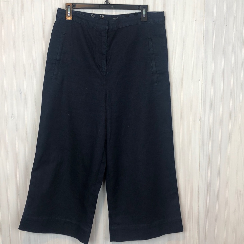 TIBI WIDE LEG CULOTTES DENIM
